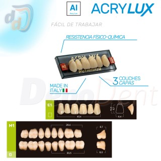 Acry Lux dientes acrílicos