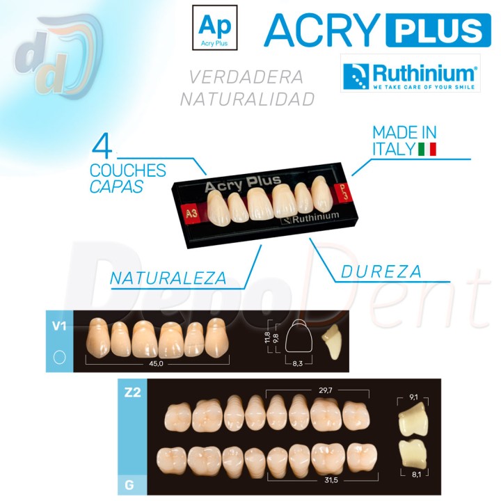 Acry Plus dientes acrílicos