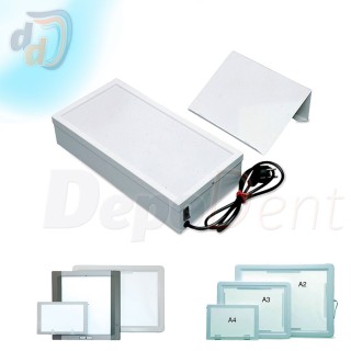 Negatoscópio DIN A4 pantalla luz fría pared y sobremesa
