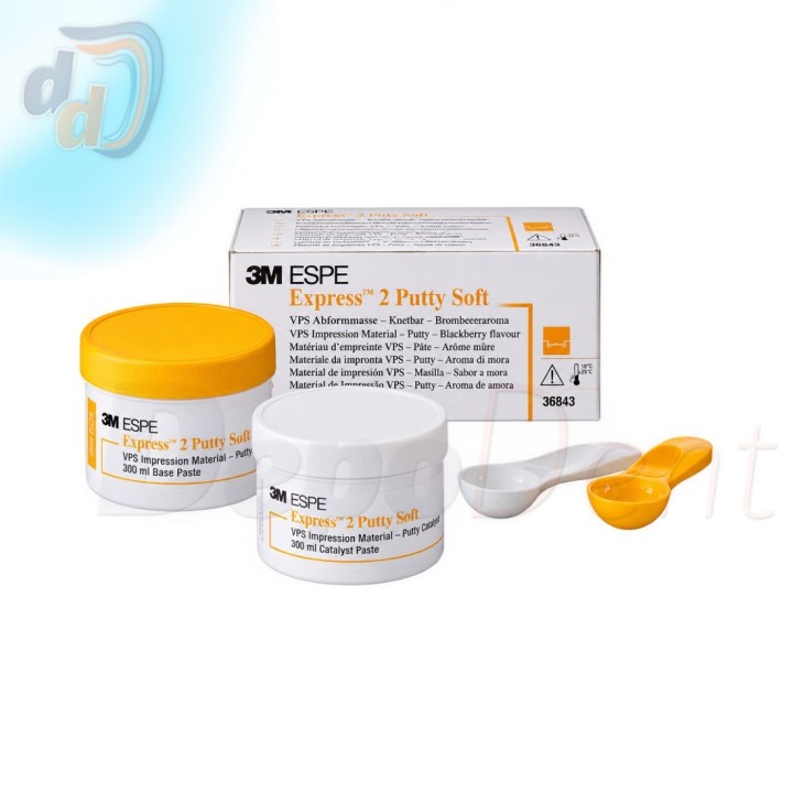 Express 2 Putty Soft Solventum 3M masilla de silicona de adición 2x300 ml