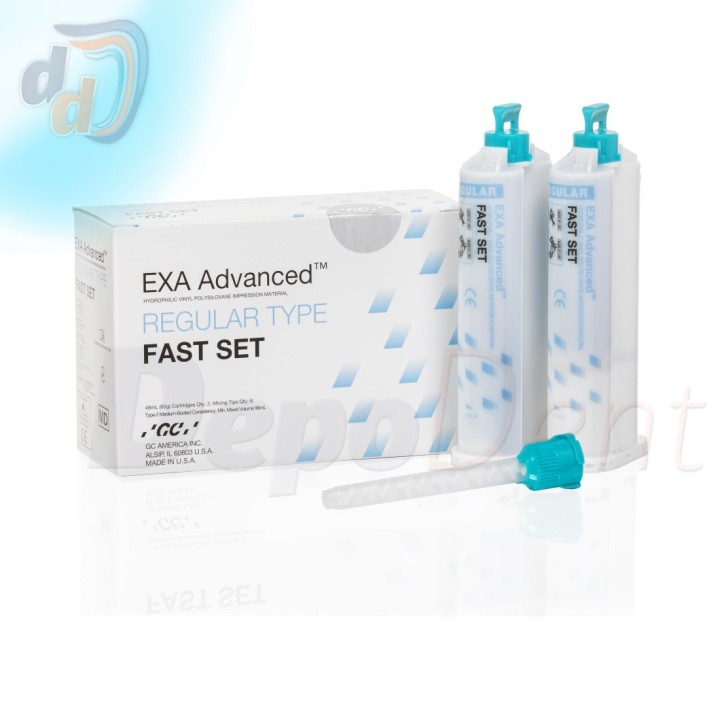 EXA Advanced GC silicona de adición hidrófila en cartuchos de automezcla 2x48 ml