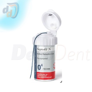Hilo de retracción Septofil N Septodont Nº 0000 superfino color azul marino frasco de 254 cm