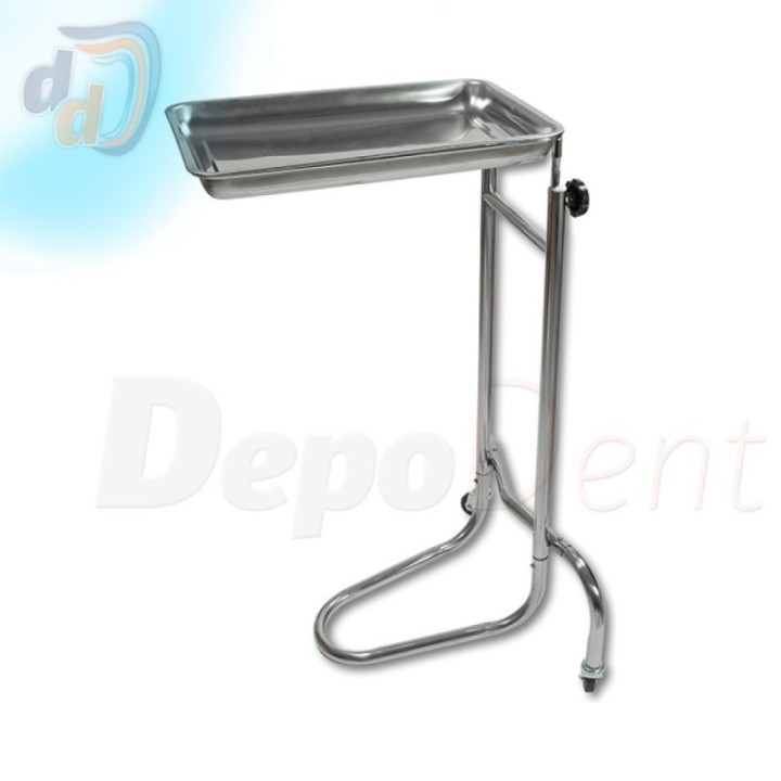 Mesa auxiliar tipo Mayo Mestra con base de 2 ruedas