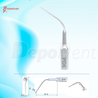 Puntas Ultrasonidos Perio Woodpecker compatible SATELEC PD6 Perio