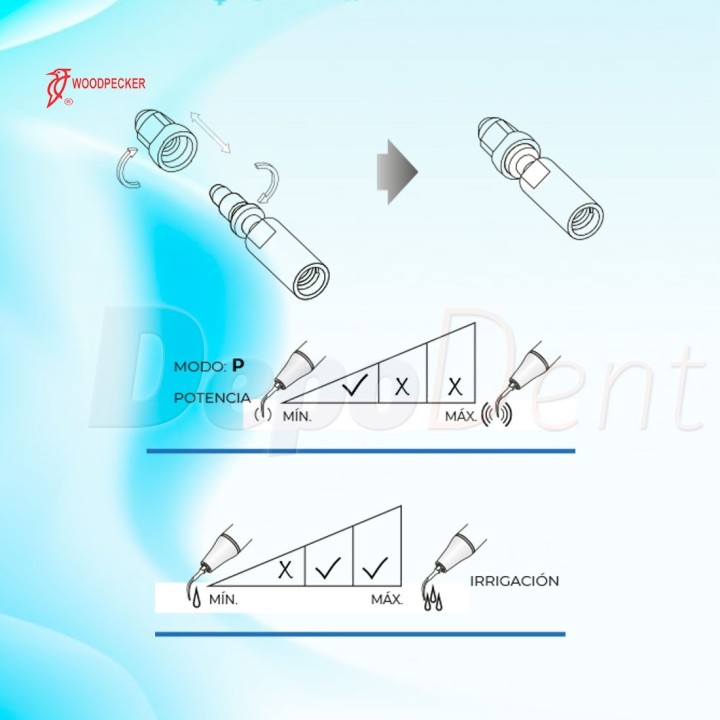 Punta ultrasonidos compatible Satelec PD40