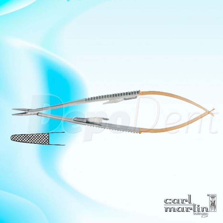 Porta-agujas Castroviejo TC 14cm Carl Martin
