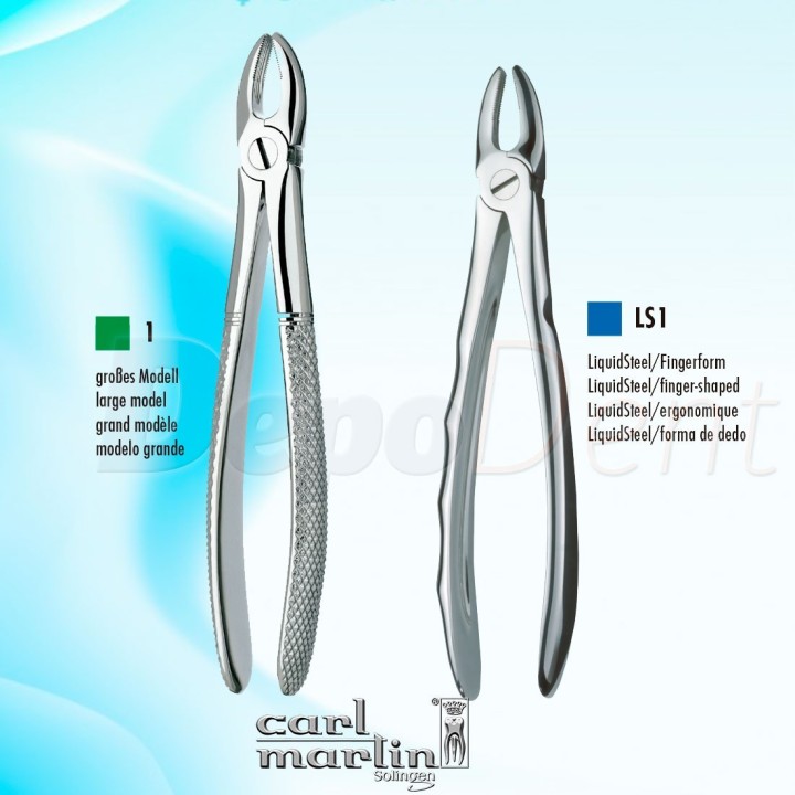 Forceps de extracción Carl Martin PREMOLARES superiores LiquidSteel