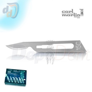 Hoja bisturí nº15C Carl Martin estéril