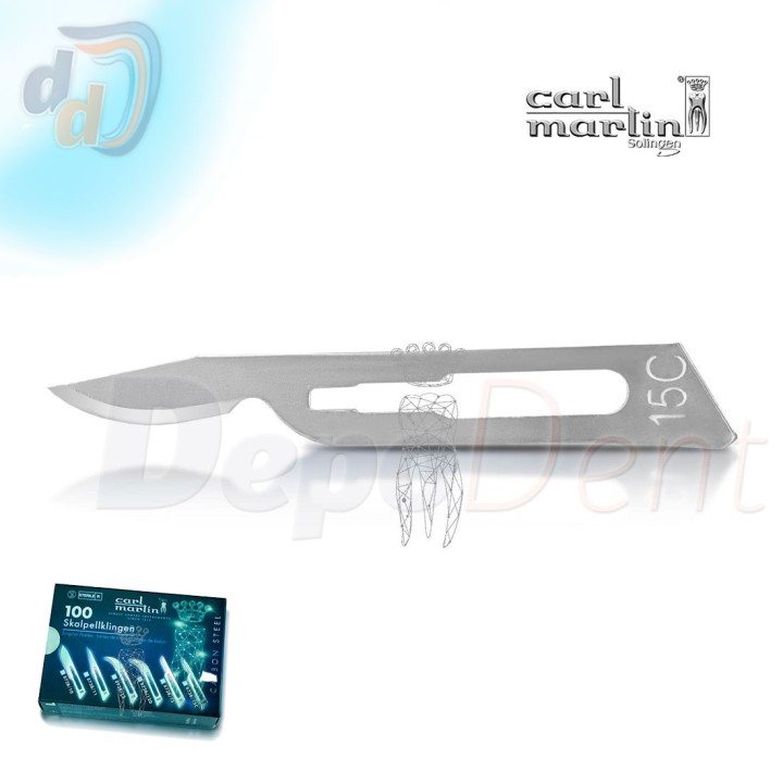 Hoja bisturí nº15C Carl Martin estéril