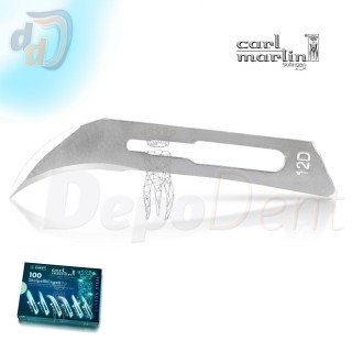 Hoja bisturí nº12D Carl Martin estéril