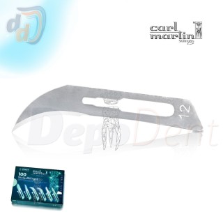 Hoja bisturí nº12 Carl Martin estéril