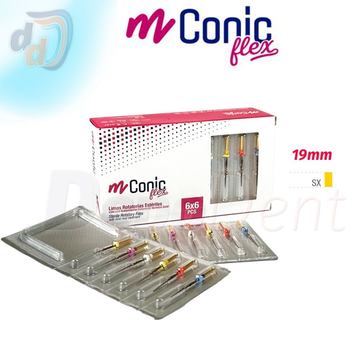 Limas endodoncia Medicaline NiTi mConic 19mm