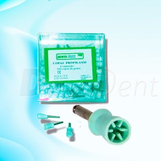 Copas goma profilaxis Dentaflux