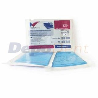 Tallas Esteril Azul L 75X90Cm 25+25G. Visc.Pe 50U de MEDICALINE