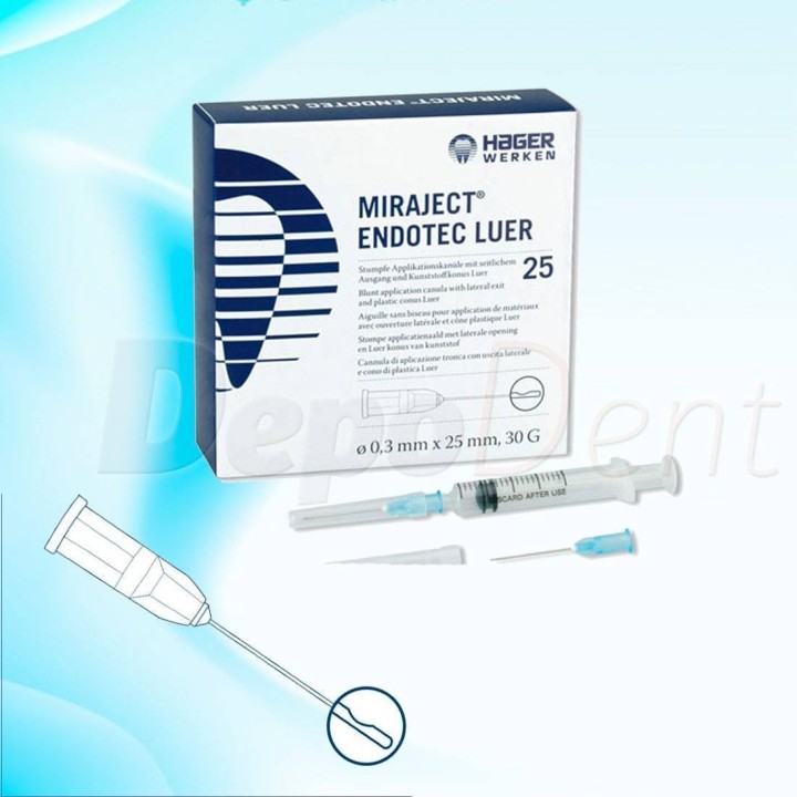 Agujas estériles MIRAJECT ENDOTEC Luer 27G