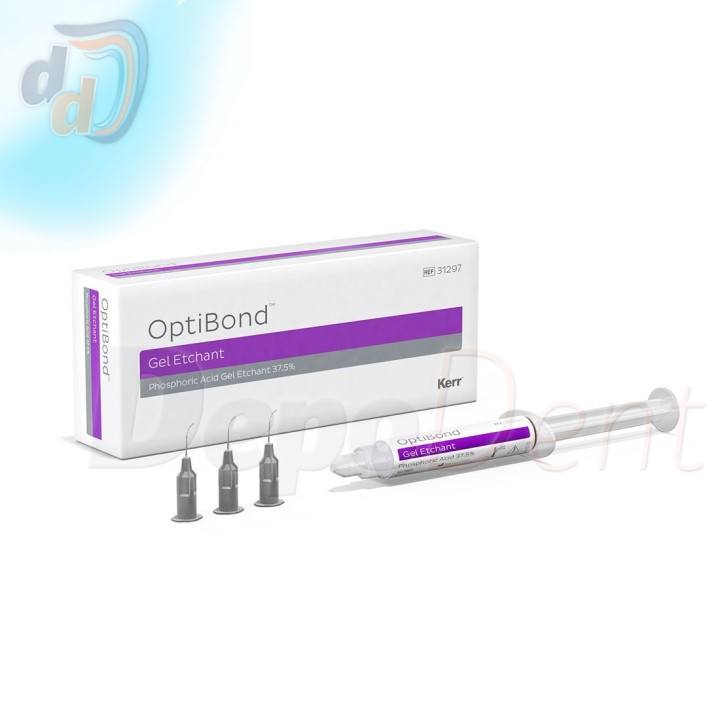 OptiBond Gel Etchant de Kerr gel de ácido fosfórico envase de tres jeringas