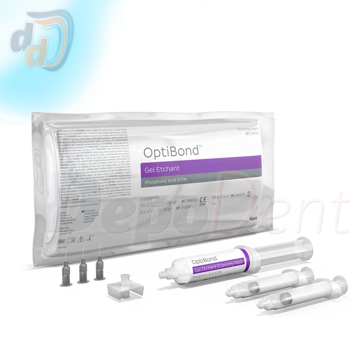 OptiBond Gel Etchant de Kerr gel de ácido fosfórico jeringa Jumbo de 30 g