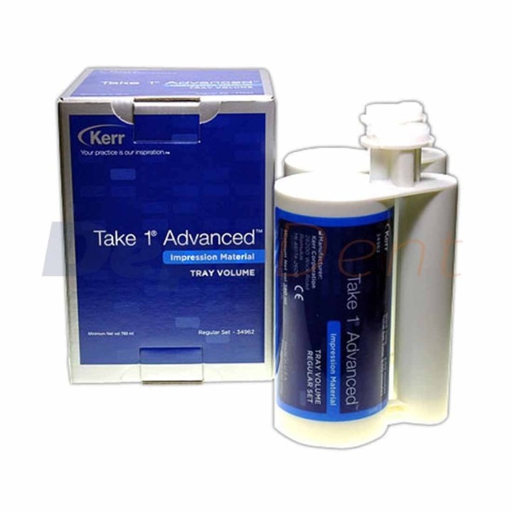 Take 1 Advanced Volume Tray Kerr silicona de adición para cubeta cartuchos 2x380 ml