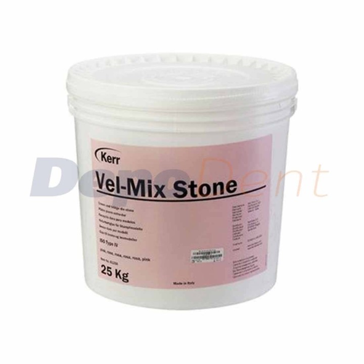 Vel-Mix Stone Kerr escayola tipo 4 para troqueles color rosa envase de 25 kg