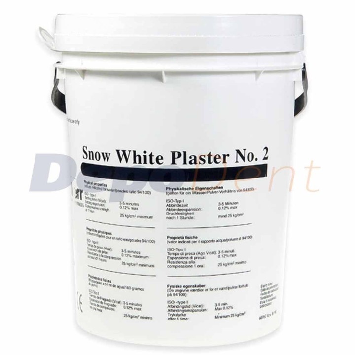 Snow White Kerr yeso tipo 2 de fraguado rápido color blanco envase de 4 kg