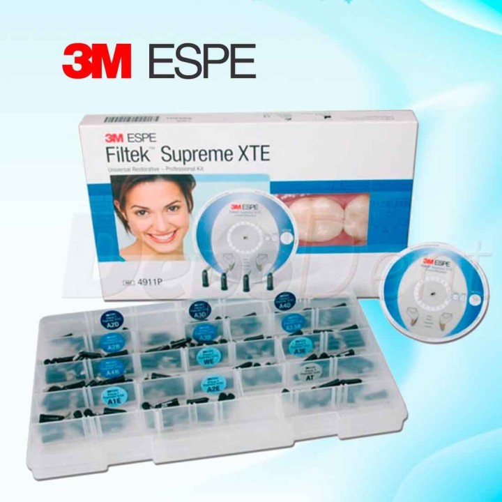 Kit profesional de composite Filtek Supreme XTE de 3M con 160 cápsulas
