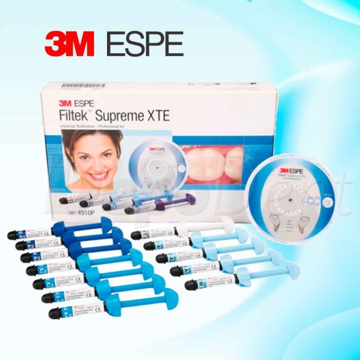 Kit profesional de composite Filtek Supreme XTE de 3M con 12 jeringas