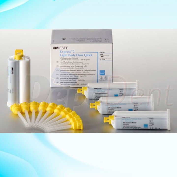 Express 2 Light Body Flow Quick Solventum 3M silicona de adición fluida 4x50 ml