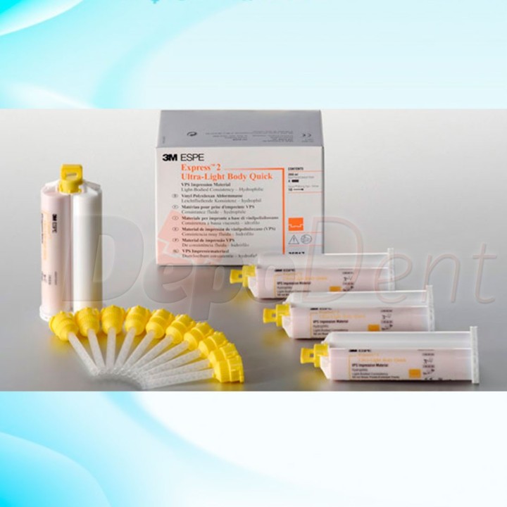 Express 2 Ultra-Light Body Quick Solventum 3M silicona de adición fluida 4x50 ml