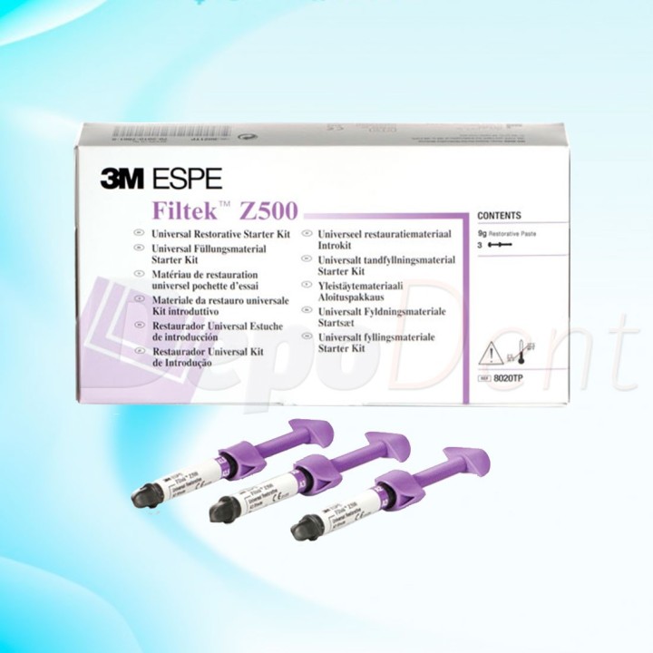 Kit de introducción de composite Filtek Z500 de 3M con 3 jeringas