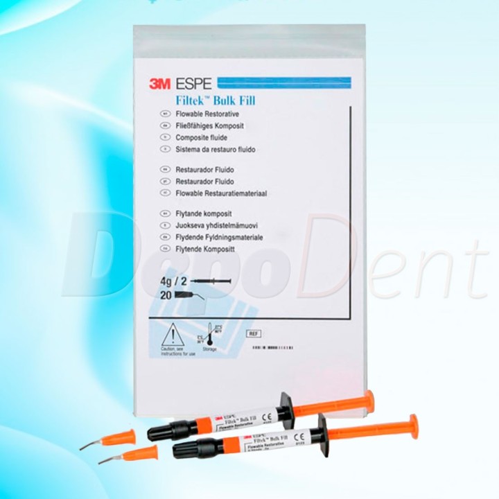 Composite fluido Filtek Bulk Fill Flow de 3M en jeringa de 2 g
