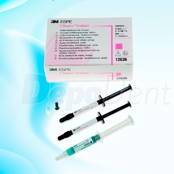 Clinpro Sealant de Solventum kit de introducción con jeringas y grabador