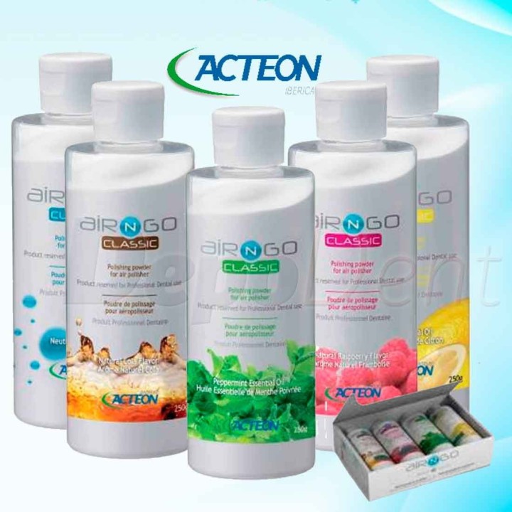 AIR-N-GO Polvos Classic frascos 4x250gr. Acteon